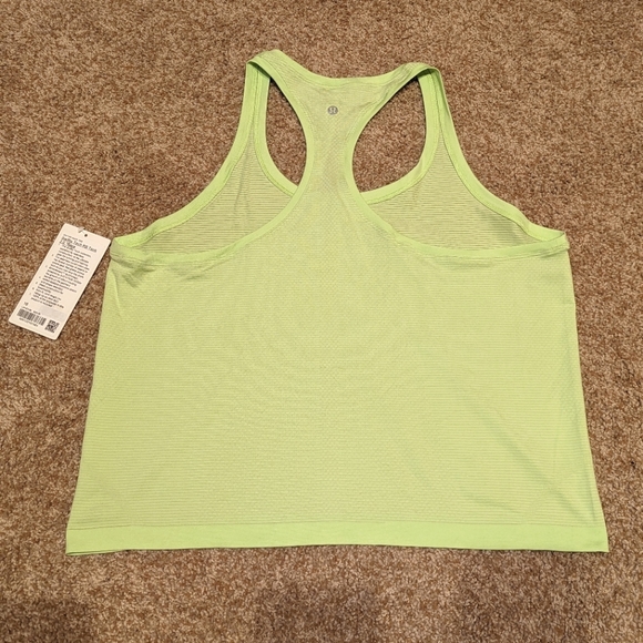 lululemon athletica Tops - Lululemon NWT Swiftly Tech Racerback Tank 2.0 Race Length Sz 16 Melon Green